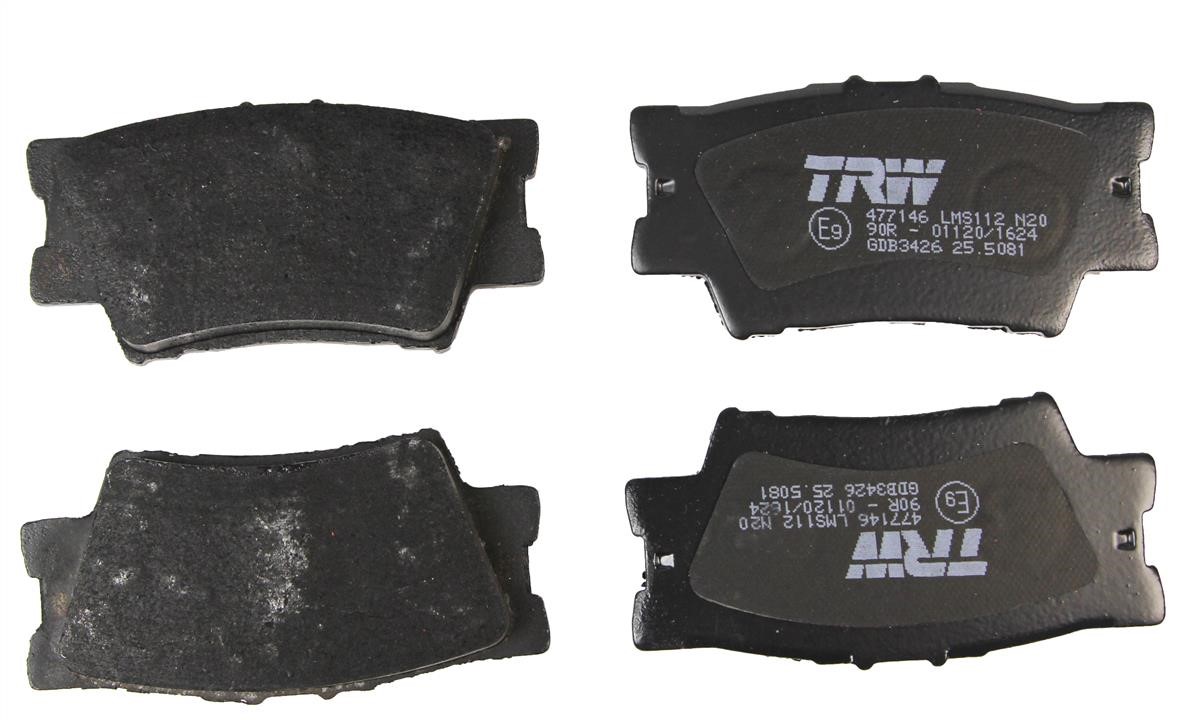TRW GDB3426 TRW COTEC disc brake pads, set GDB3426: Buy near me in Poland at 2407.PL - Good price!