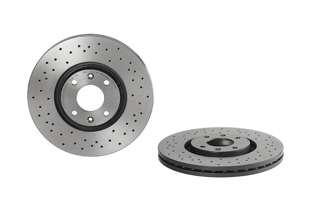 Brembo 09.9935.1X Ventilated brake disc with perforation 0999351X: Buy near me in Poland at 2407.PL - Good price!