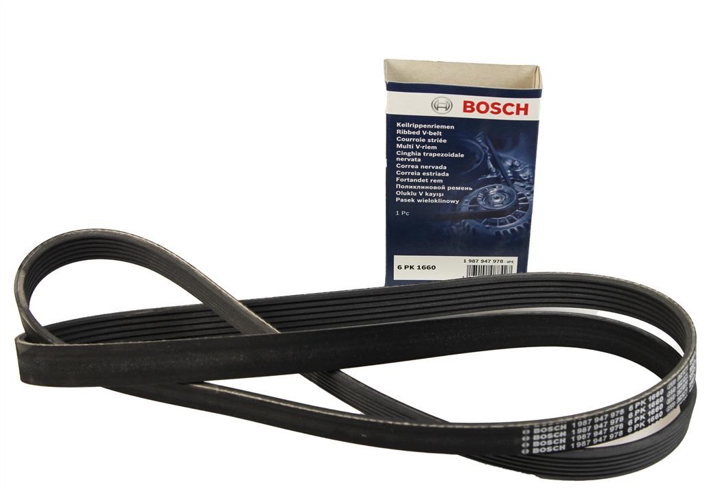 V-ribbed belt 6PK1660 Bosch 1 987 947 978