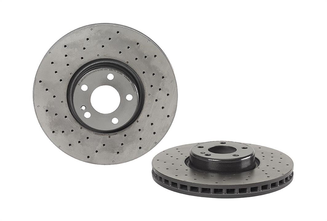 09D52923 Brembo Ventilated brake disc with perforation