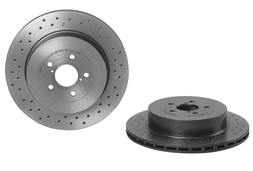 Bremsscheiben Subaru Impreza: 0978131X Brembo Bremsscheibe hinten belüftet