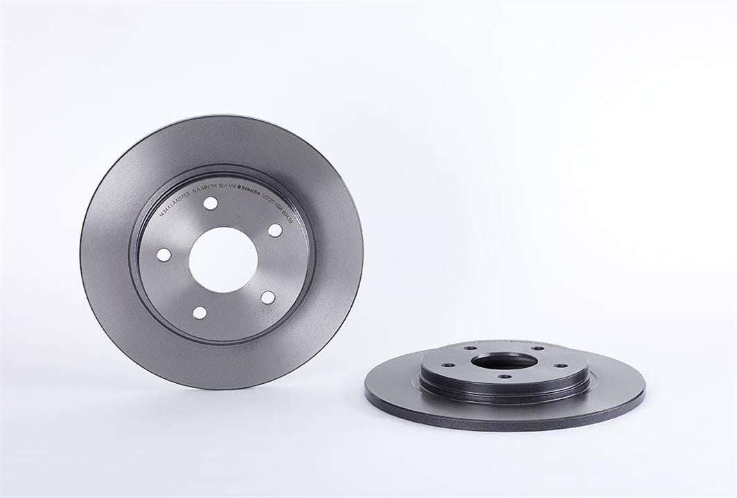 08N12311 Brembo Bremsscheibe hinten voll
