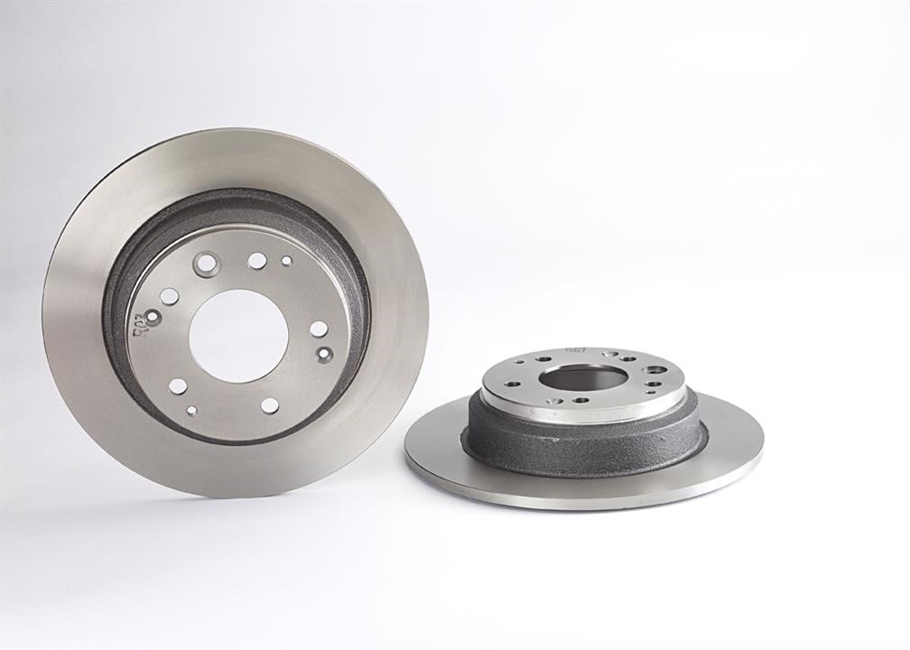 Tarcze hamulcowe Honda: 08689810 Brembo Tarcza hamulcowa tylna, niewentylowana