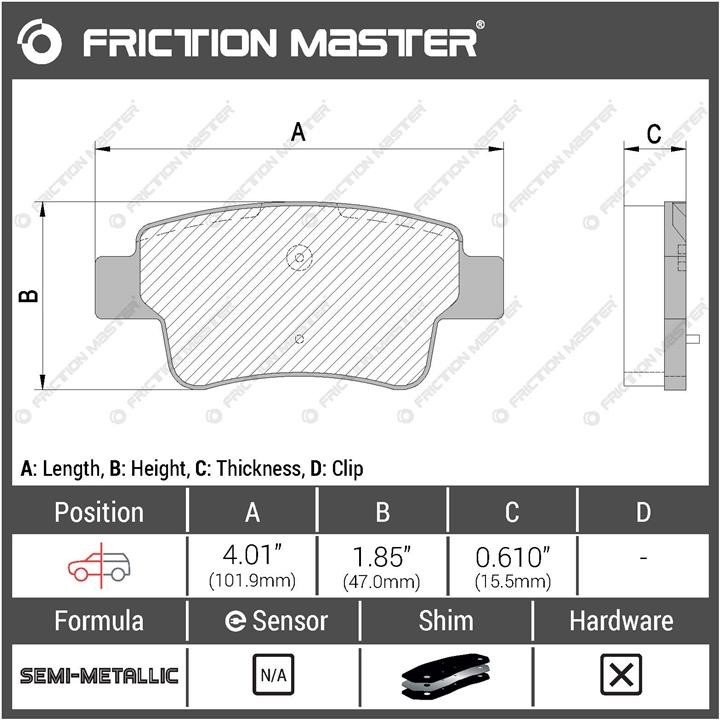 Buy Friction Master MKD2071 at a low price in Poland!