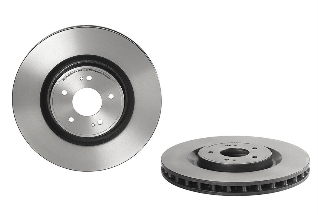 09A19611 Brembo Front vented brake disc