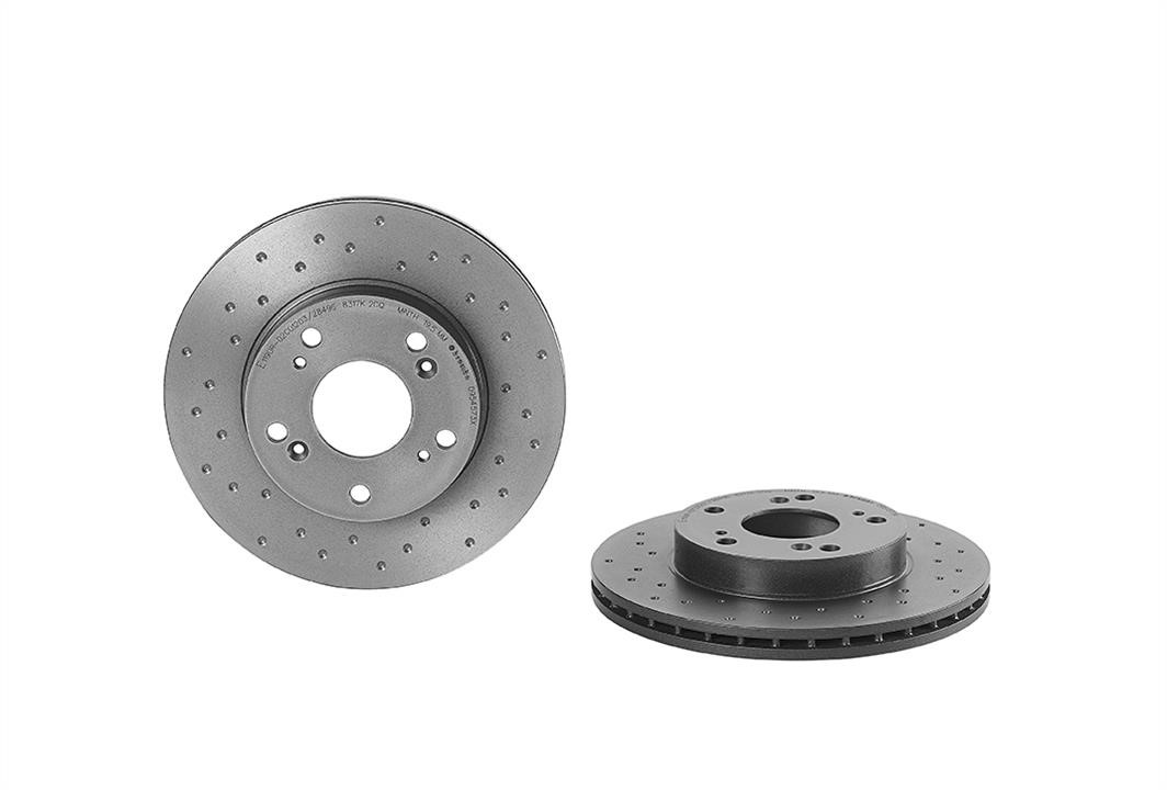 Brembo 09.5457.3X Ventilated brake disc with perforation 0954573X: Buy near me in Poland at 2407.PL - Good price!