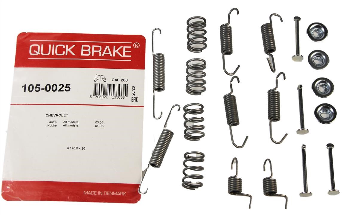 Комплект монтажний гальмівних колодок Quick brake 105-0025