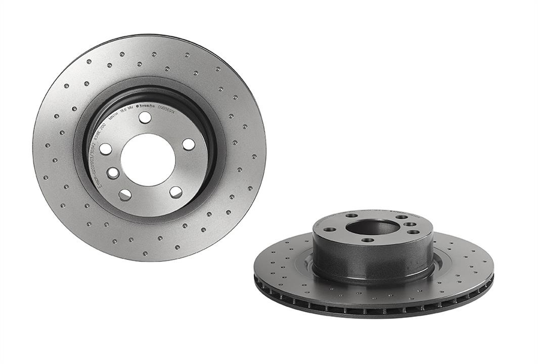 Brembo 09.B569.1X Ventilated brake disc with perforation 09B5691X: Buy near me at 2407.PL in Poland at an Affordable price!