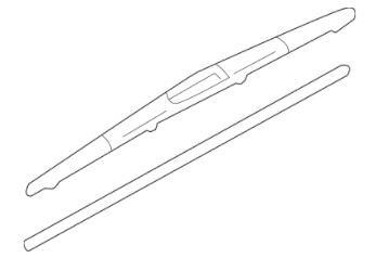 Mitsubishi MR583632 Rear wiper blade 350 mm (14") MR583632: Buy near me in Poland at 2407.PL - Good price!