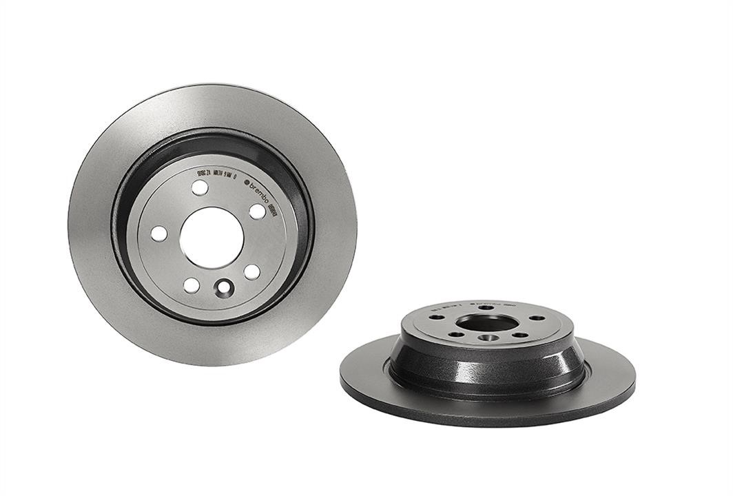 Brembo 08.B804.11 Rear brake disc, non-ventilated 08B80411: Buy near me in Poland at 2407.PL - Good price!