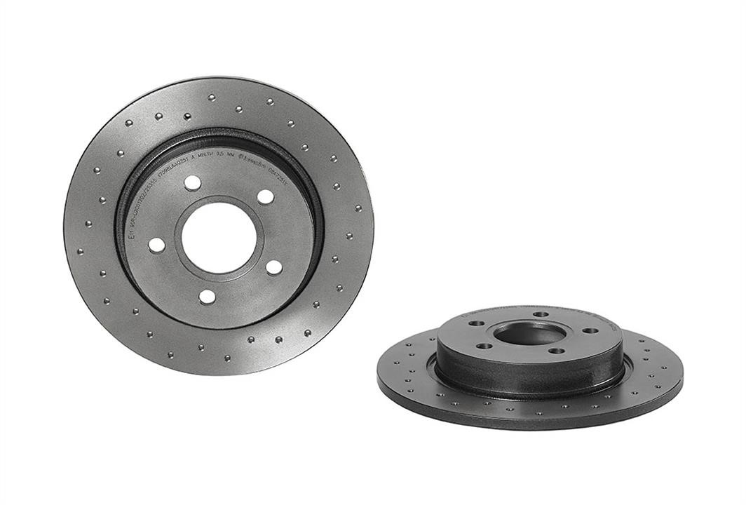 Brembo 08.A725.1X Unventilated brake disc 08A7251X: Buy near me in Poland at 2407.PL - Good price!
