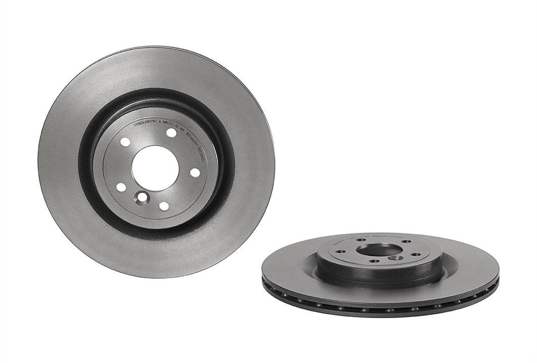 Диск тормозной Jaguar XE (Ягуар ХЕ): 09C20921 Brembo Тормозной диск вентилируемый, 1 шт.