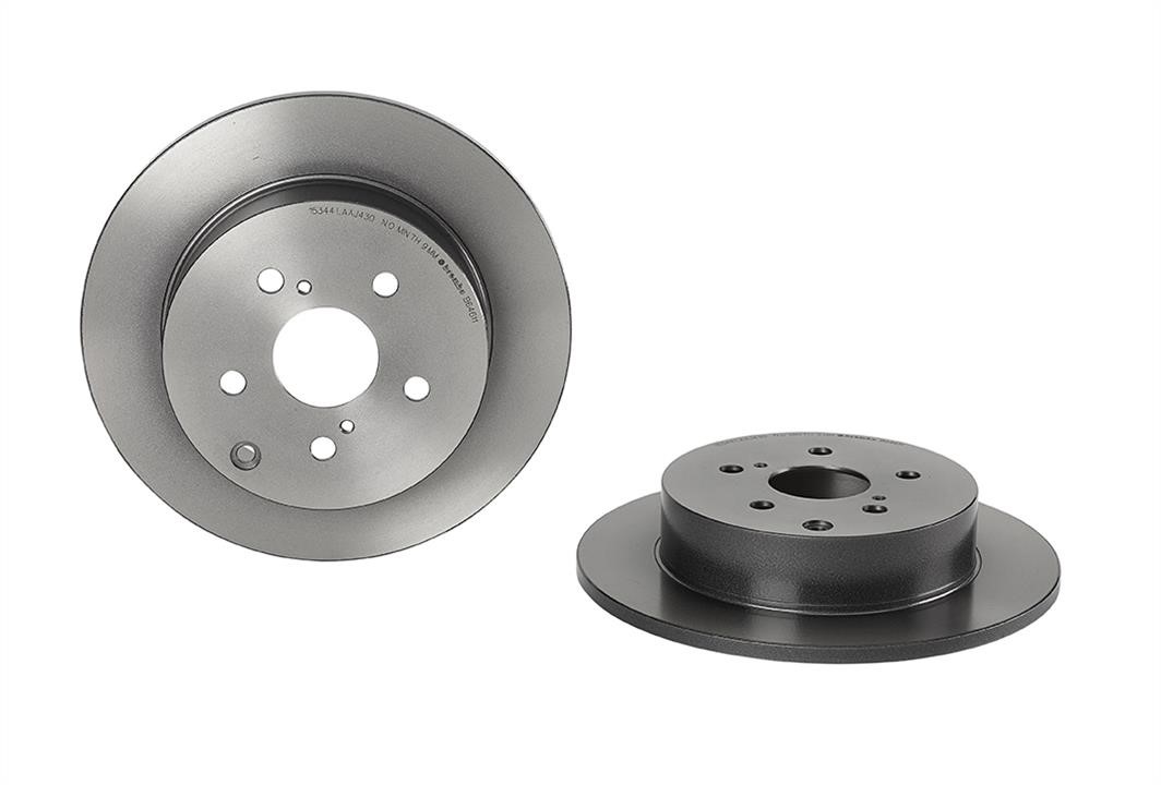 08B64611 Brembo Rear solid brake disc