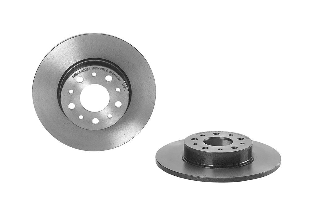 Brembo 08.A915.21 Rear brake disc, non-ventilated 08A91521: Buy near me in Poland at 2407.PL - Good price!