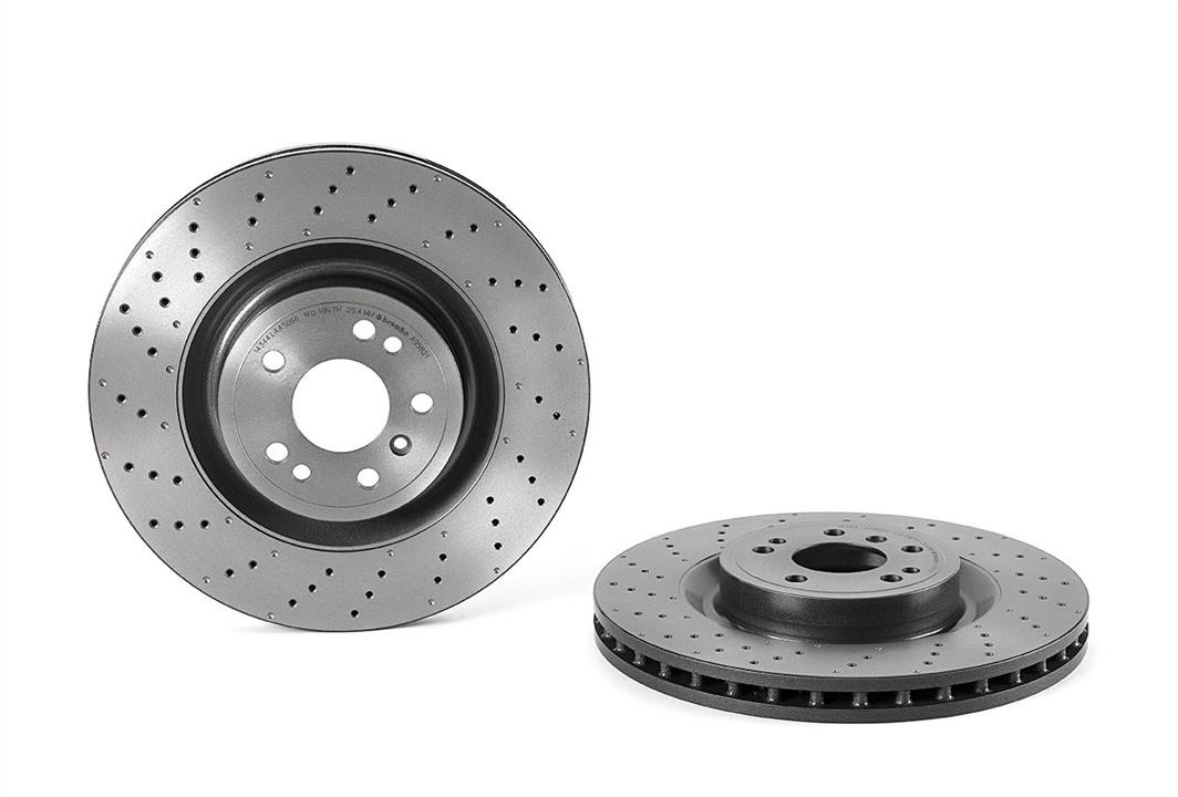 Brembo 09.A958.21 Ventilated brake disc with perforation 09A95821: Buy near me in Poland at 2407.PL - Good price!