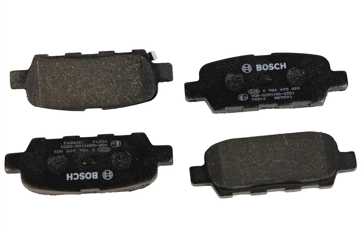 Bosch 0 986 495 089 Гальмівні колодки, комплект 0986495089: Приваблива ціна - Купити у Польщі на 2407.PL!