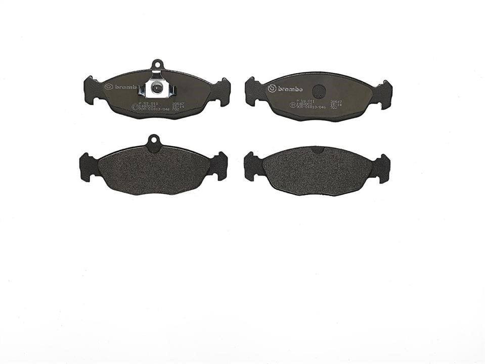 Klocki hamulcowe Daewoo Cielo: P59011 Brembo Klocki hamulcowe, zestaw
