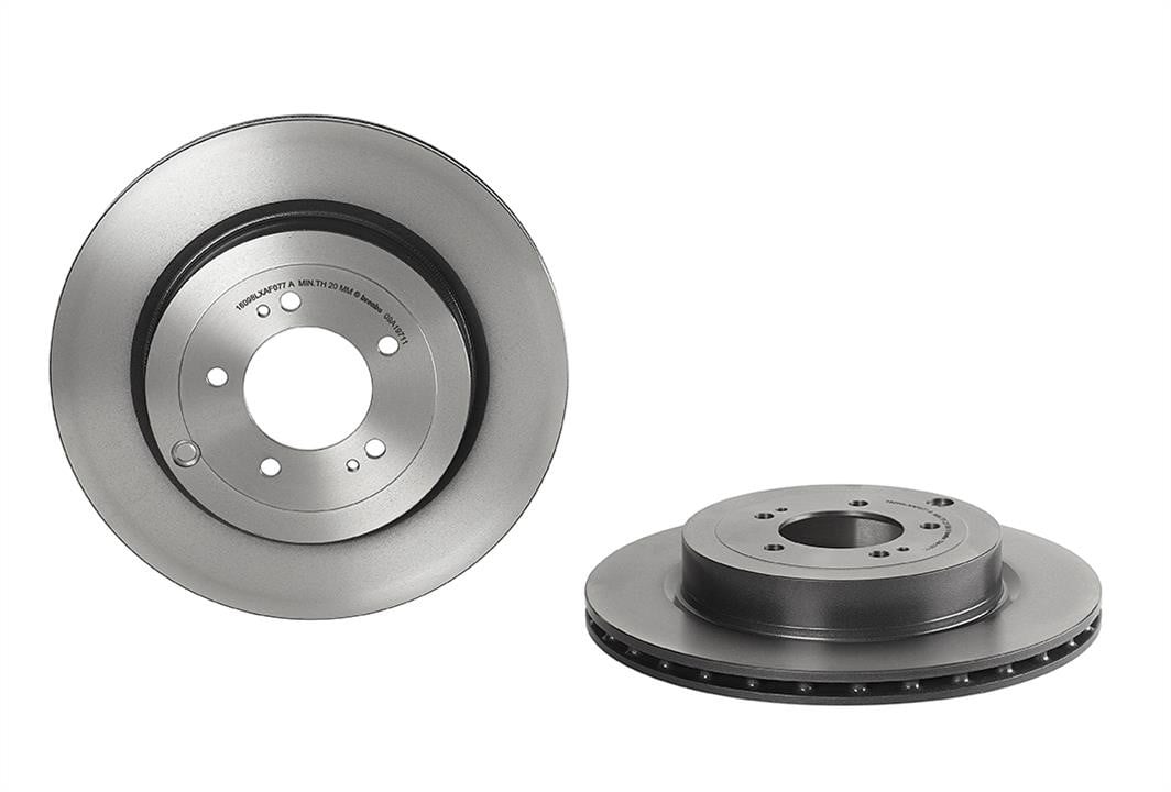 09A19711 Brembo Bremsscheibe hinten belüftet