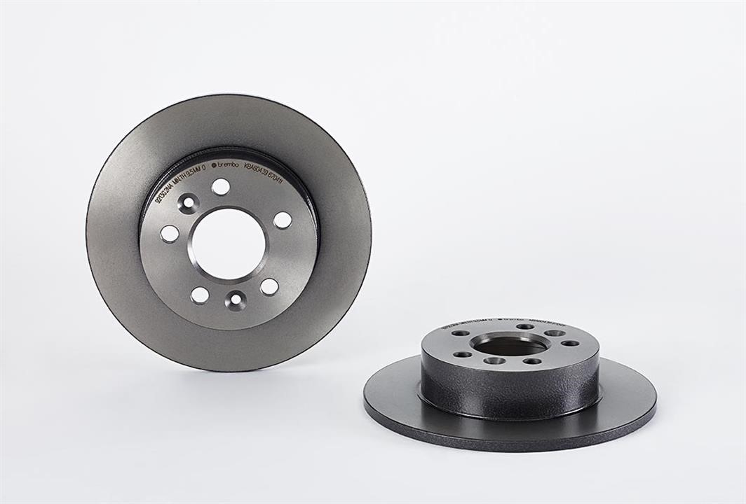 08670411 Brembo Rear solid brake disc
