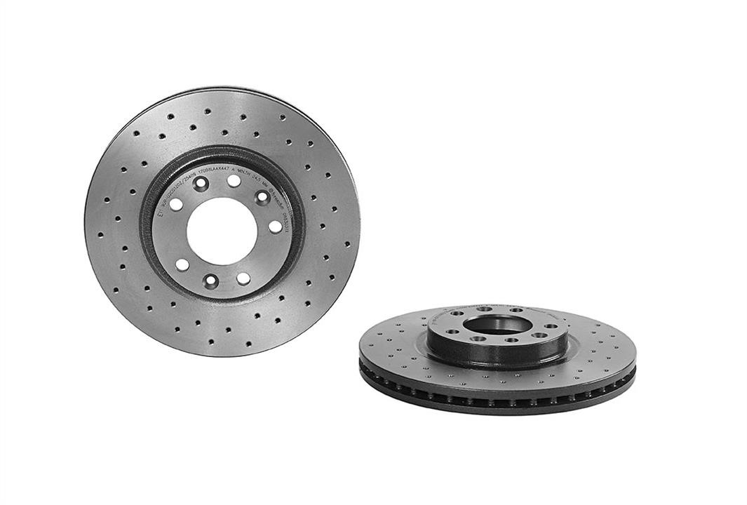 Brembo 09.8303.1X Ventilated brake disc with perforation 0983031X: Buy near me in Poland at 2407.PL - Good price!