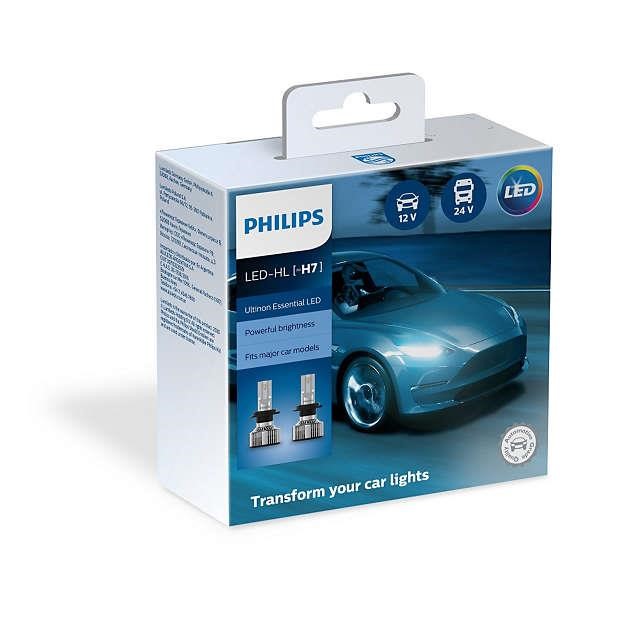 Philips 11972UE2X2 Лампи світлодіодні комплект Philips Ultinon Essential LED H7 12 / 24V 20W 6500K (2 шт.) 11972UE2X2: Приваблива ціна - Купити у Польщі на 2407.PL!