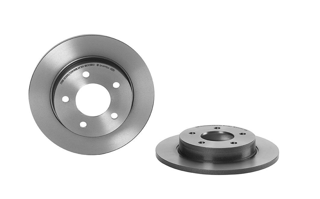 Brembo 08.A029.11 Rear brake disc, non-ventilated 08A02911: Buy near me in Poland at 2407.PL - Good price!