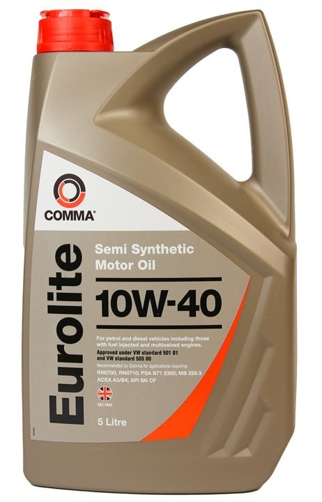 Car engine oil Dacia Supernova: EUL5L Comma Engine oil Comma Eurolite 10W-40, 5L