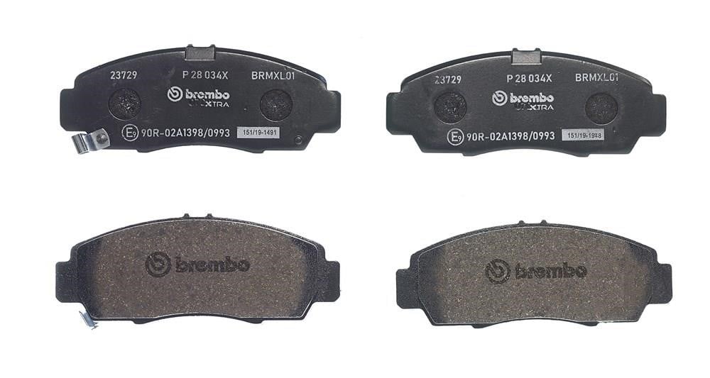 P28034X Brembo BREMBO XTRA Scheibenbremsbeläge, Satz