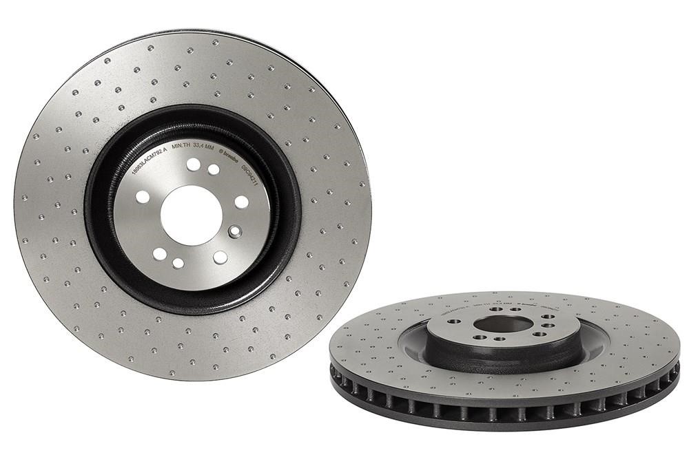 Brembo 09.C942.11 Ventilated brake disc with perforation 09C94211: Buy near me in Poland at 2407.PL - Good price!
