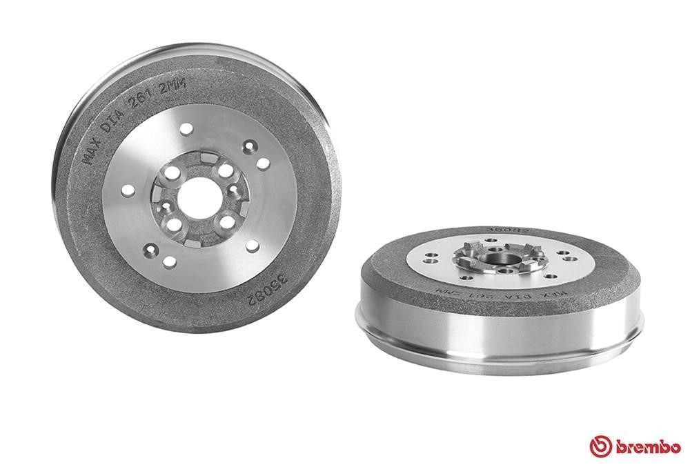 Brembo 14.C016.10 Rear brake drum 14C01610: Buy near me at 2407.PL in Poland at an Affordable price!