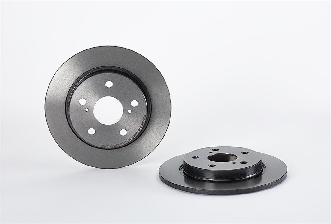 Brembo 08.A912.11 Rear brake disc, non-ventilated 08A91211: Buy near me in Poland at 2407.PL - Good price!