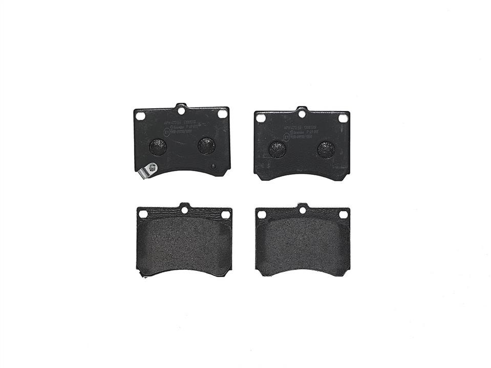 P49011 Brembo Тормозные колодки дисковые, комплект