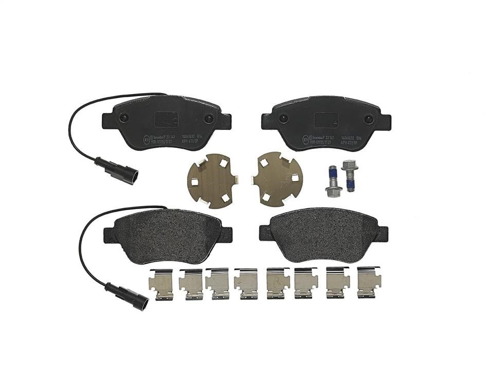 P23141 Brembo Klocki hamulcowe, zestaw