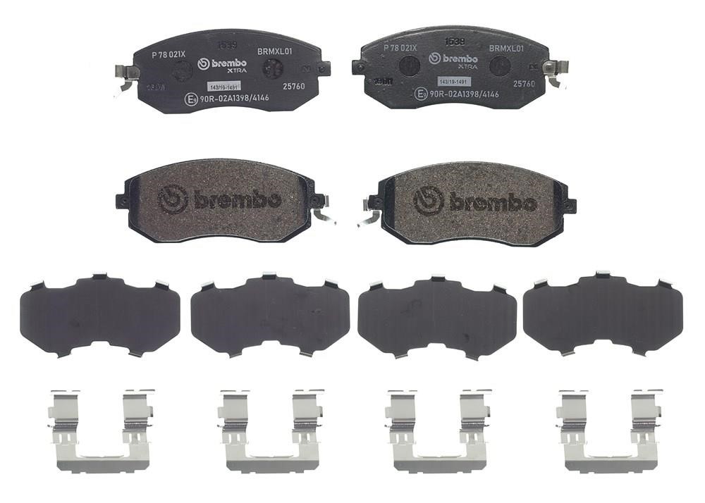 Brembo P 78 021X BREMBO XTRA disc brake pads, set P78021X: Buy near me in Poland at 2407.PL - Good price!
