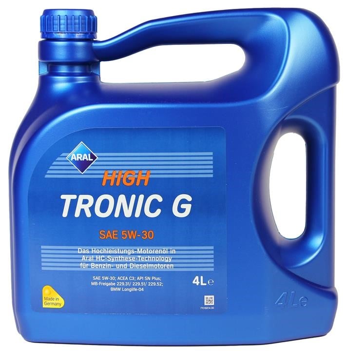 Aral 155EA7 Engine oil Aral HighTronic G 5W-30, 4L 155EA7: Buy near me in Poland at 2407.PL - Good price!