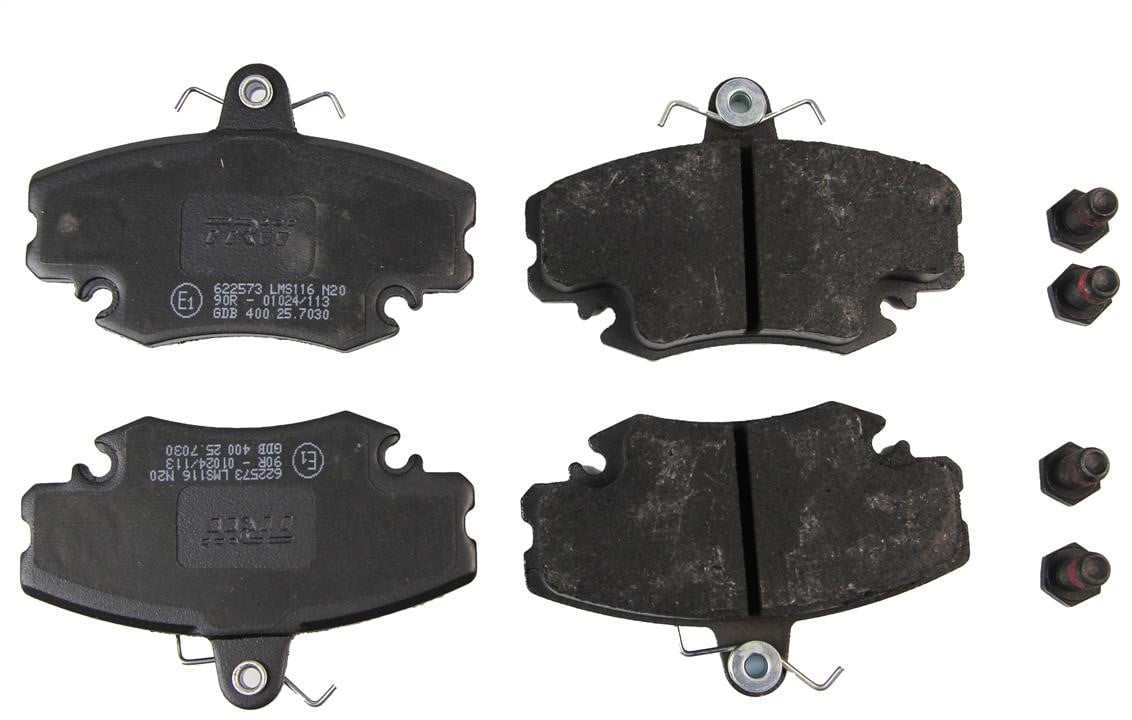 GDB400 TRW TRW COTEC front disc brake pads, set