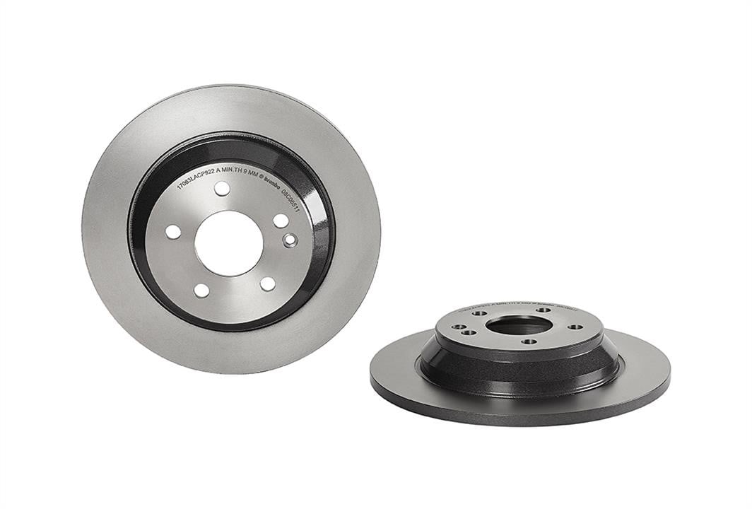 08C06511 Brembo Bremsscheibe hinten voll