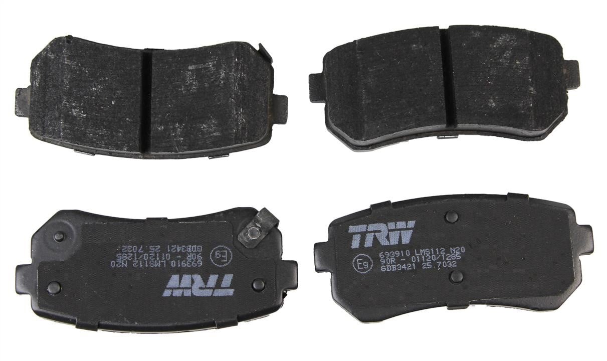 GDB3421 TRW TRW COTEC brake pad set