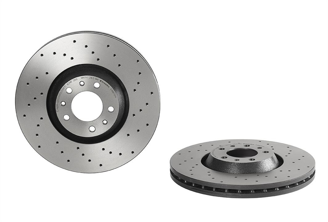 Brembo 09.8670.1X Ventilated brake disc with perforation 0986701X: Buy near me in Poland at 2407.PL - Good price!