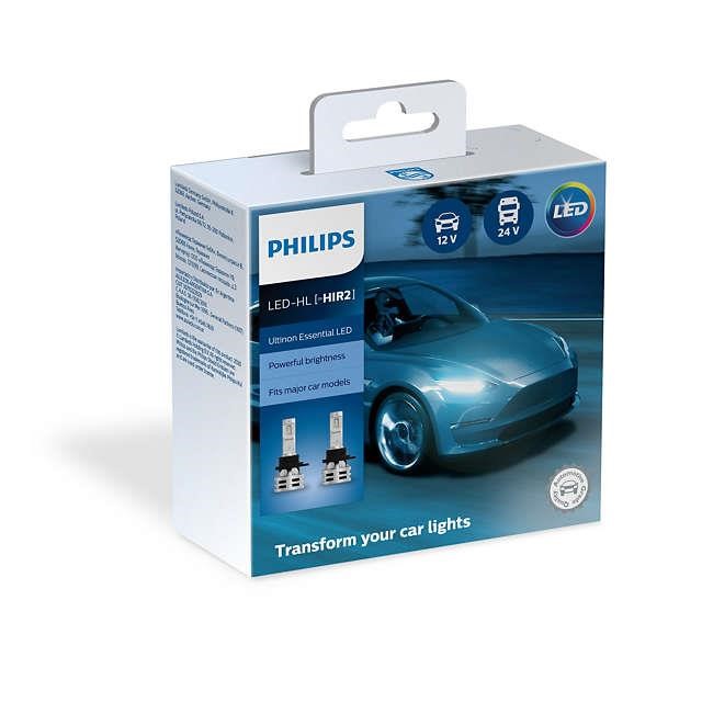 Żarówki LED zestaw Philips Ultinon Essential LED HIR2 12 &#x2F; 24V 24W 6500K (2 szt.) Philips 11012UE2X2