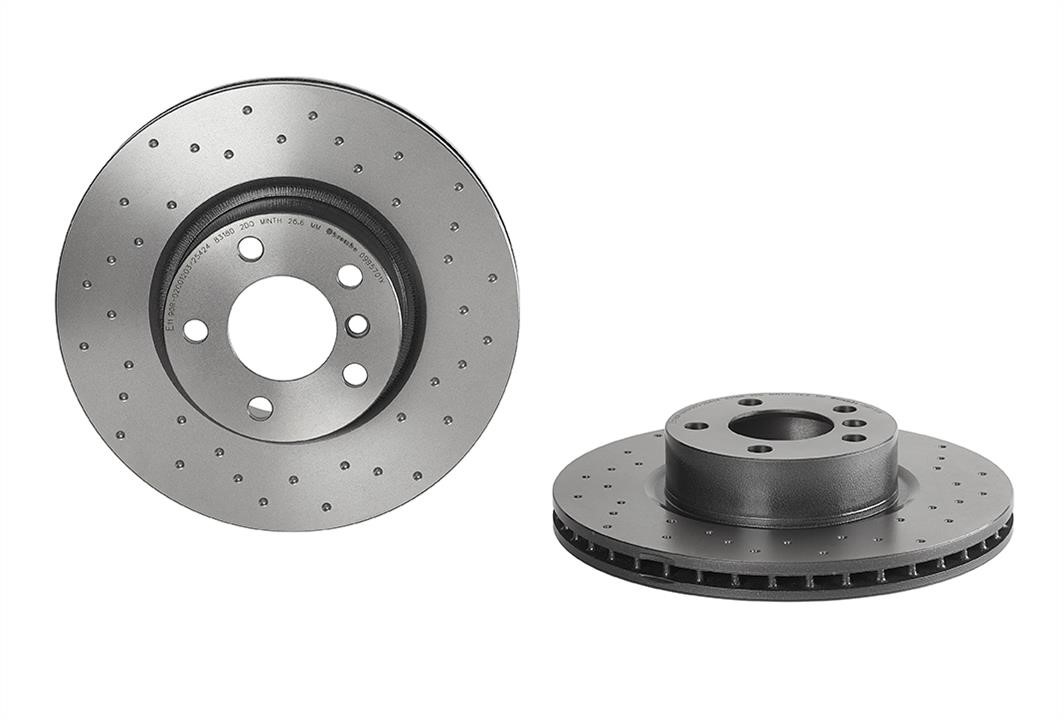 Brembo 09.B570.1X Ventilated brake disc with perforation 09B5701X: Buy near me at 2407.PL in Poland at an Affordable price!