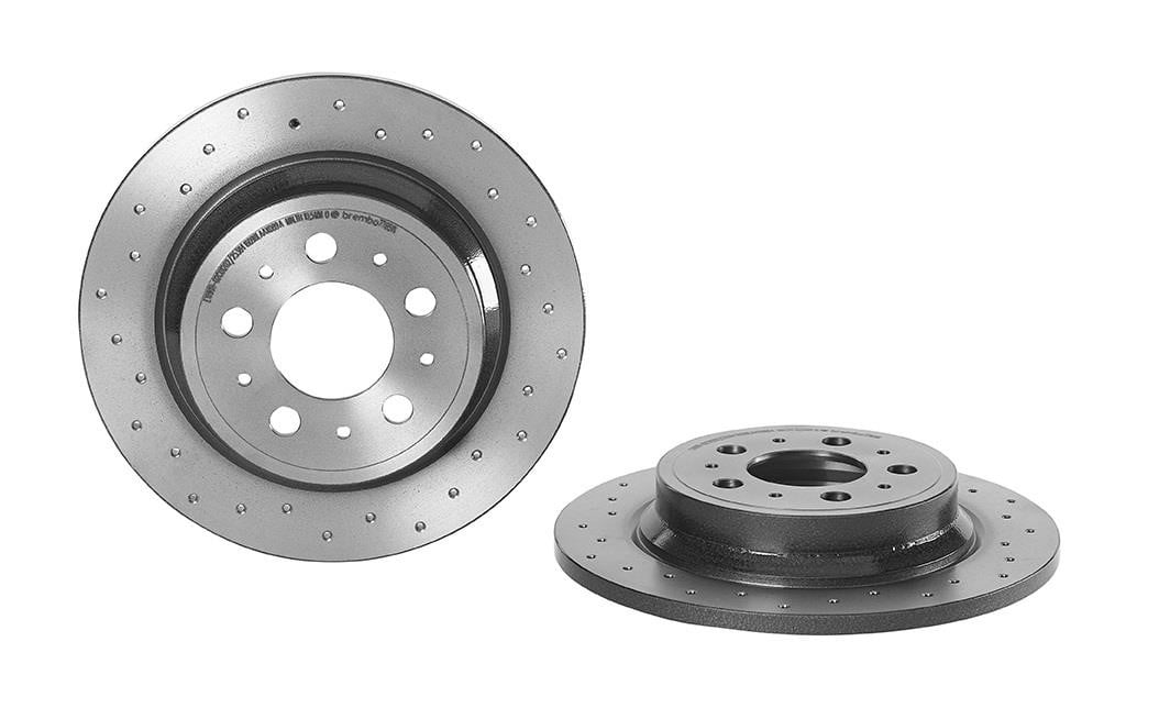 Brembo 08.7765.1X Rear brake disc, non-ventilated 0877651X: Buy near me in Poland at 2407.PL - Good price!