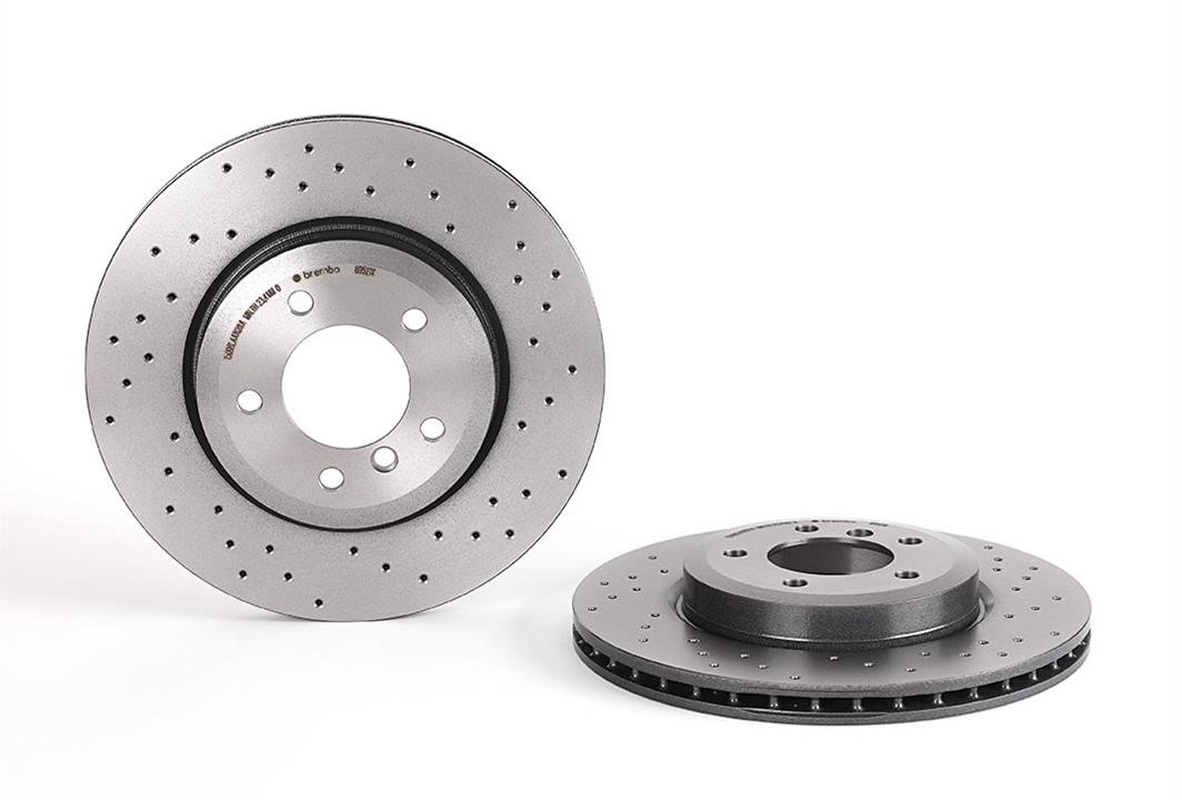Brembo 09.8952.1X Ventilated brake disc with perforation 0989521X: Buy near me in Poland at 2407.PL - Good price!