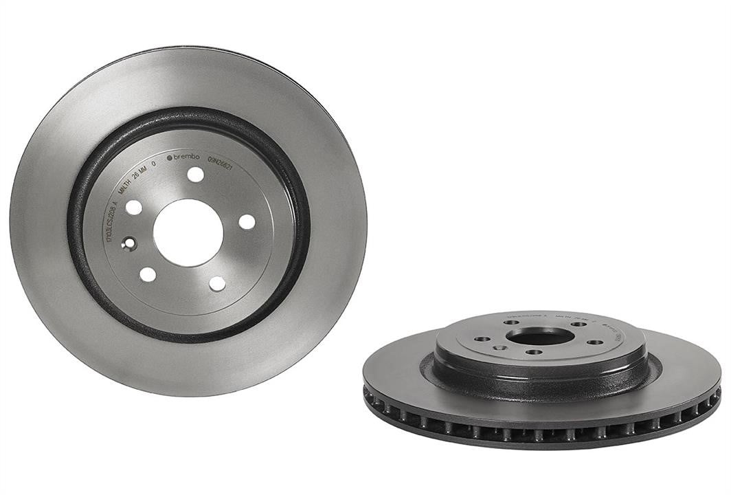 Brembo 09.N266.21 Ventilated disc brake, 1 pcs. 09N26621: Buy near me in Poland at 2407.PL - Good price!