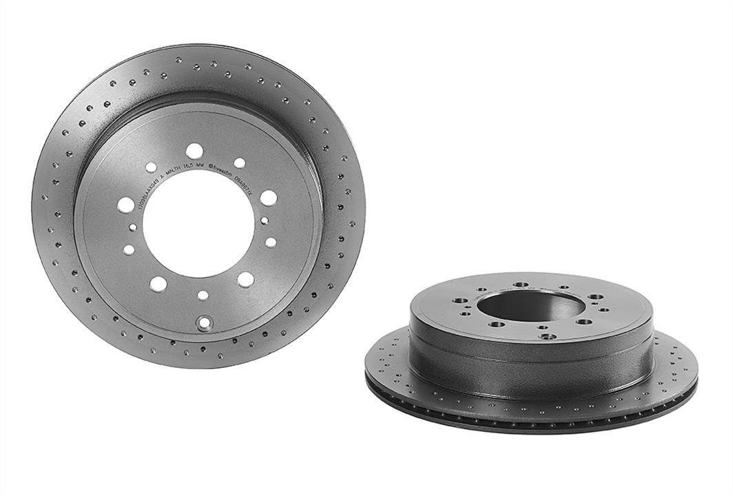 Brembo 09.A967.1X Ventilated brake disc with perforation 09A9671X: Buy near me in Poland at 2407.PL - Good price!