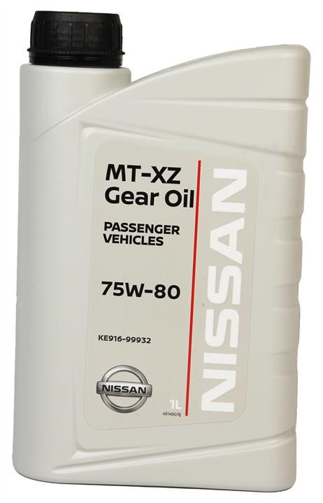 Nissan KE916-99932 Olej przekładniowy Nissan MT XZ Gear Oil 75W-80, 1L KE91699932: Dobra cena w Polsce na 2407.PL - Kup Teraz!