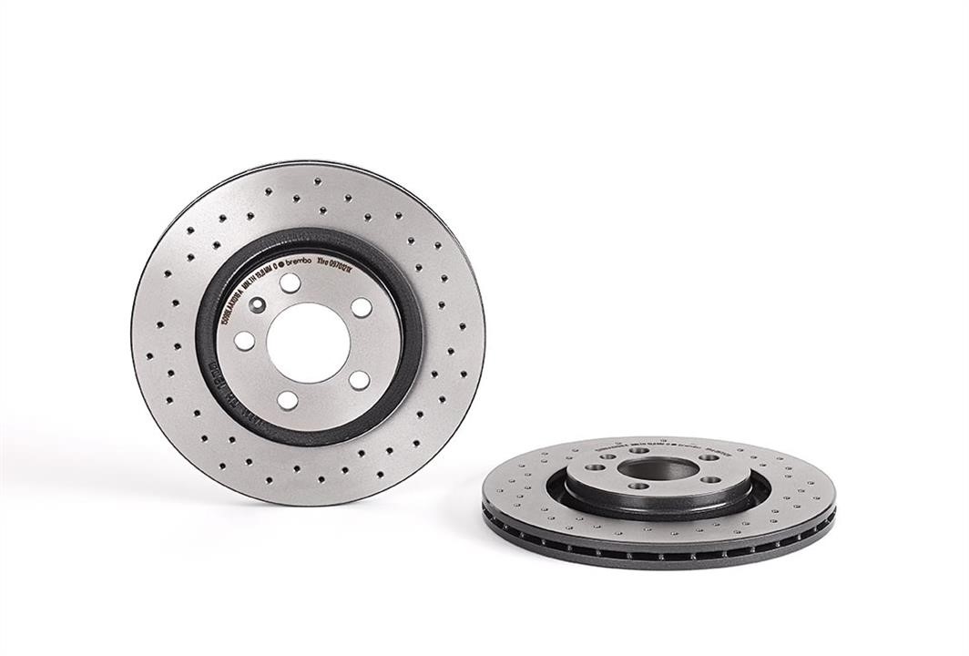 Brembo 09.7012.1X Ventilated brake disc with perforation 0970121X: Buy near me in Poland at 2407.PL - Good price!