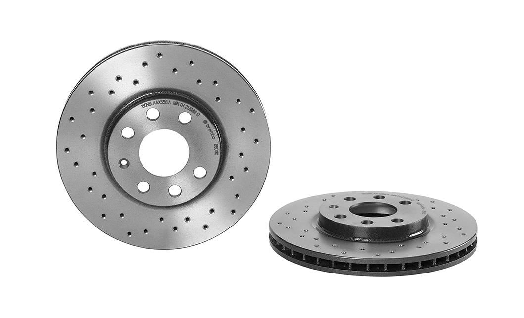 Brembo 09.8601.1X Ventilated brake disc with perforation 0986011X: Buy near me in Poland at 2407.PL - Good price!