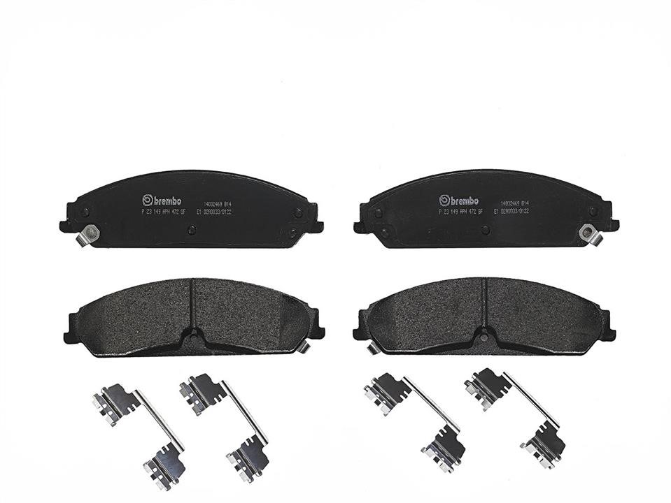 P23149 Brembo Klocki hamulcowe, zestaw