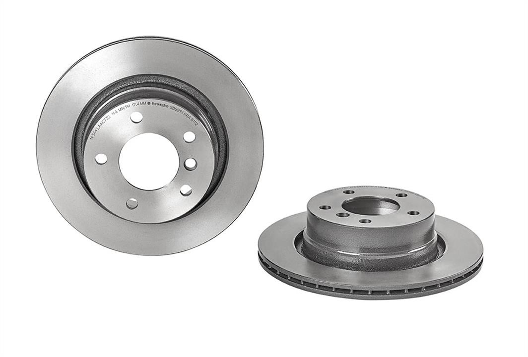 09986981 Brembo Bremsscheibe hinten belüftet